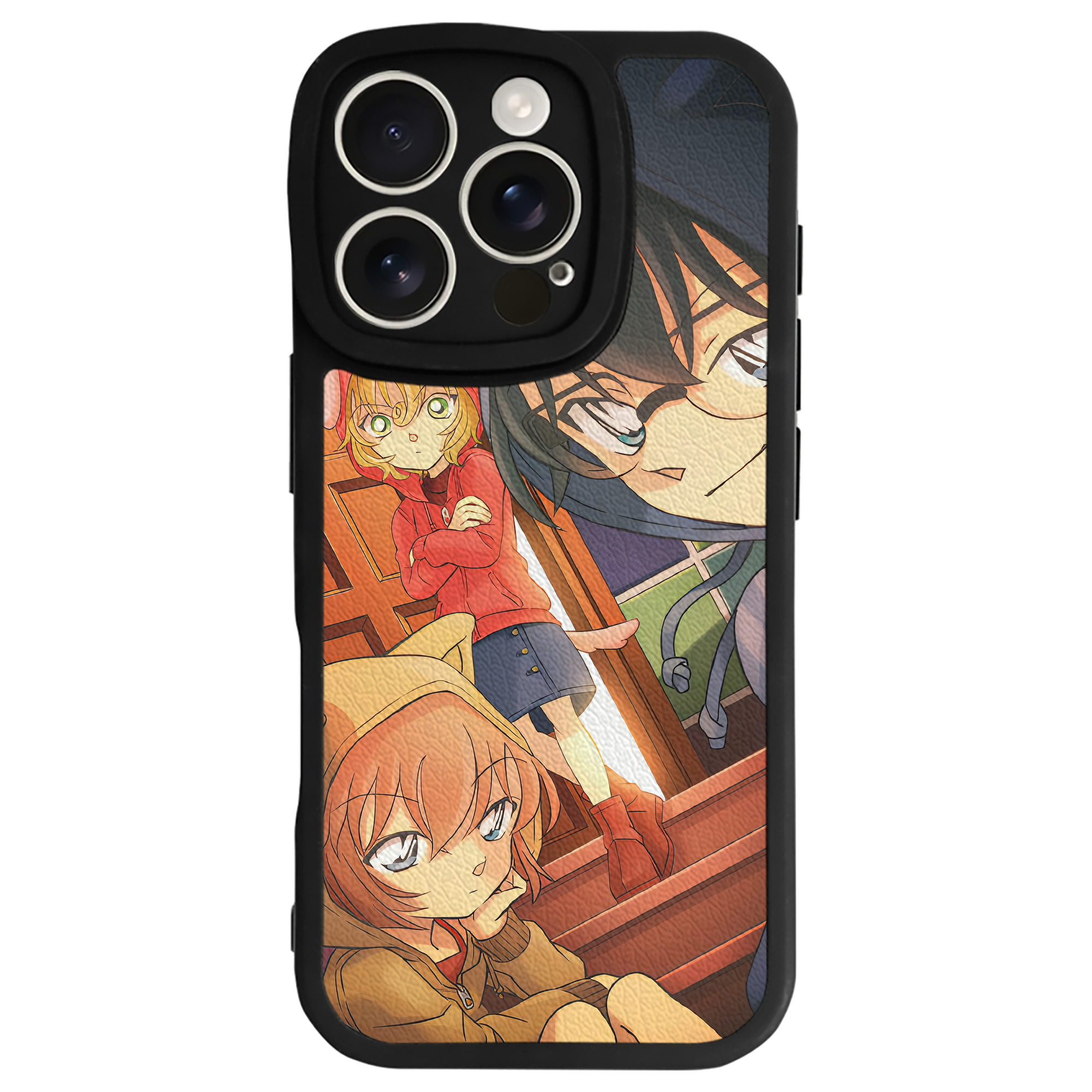 （画像用） 名探偵コナン Detective Conan 【iPhone 16シリーズ対応】シリコンスマホケース（レザー調） 材質：シリコン
